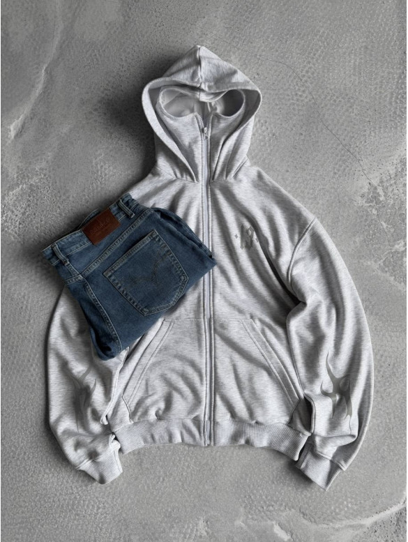 Oversize худі з рефлективним принтом