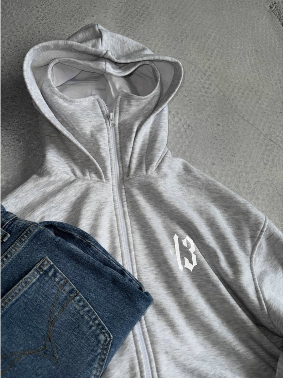 Oversize худі з рефлективним принтом