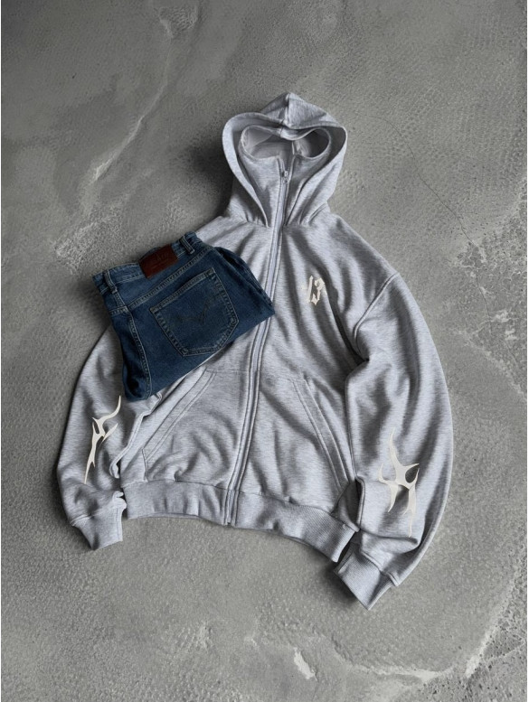 Oversize худі з рефлективним принтом