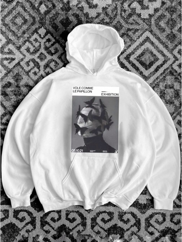 Oversize худі з принтом