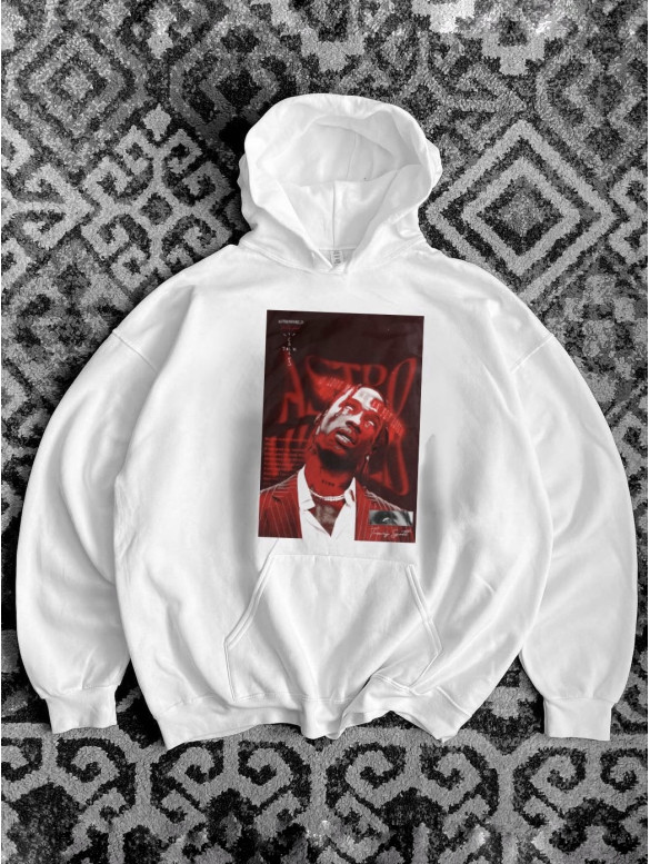 Oversize худі з принтом