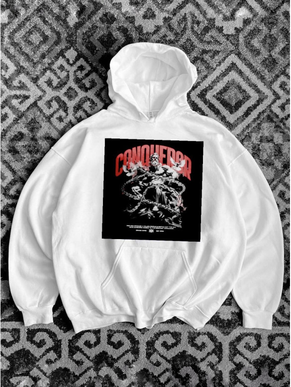 Oversize худі з принтом