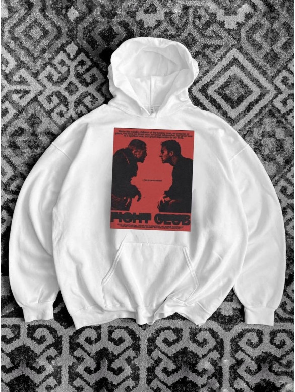 Oversize худі з принтом