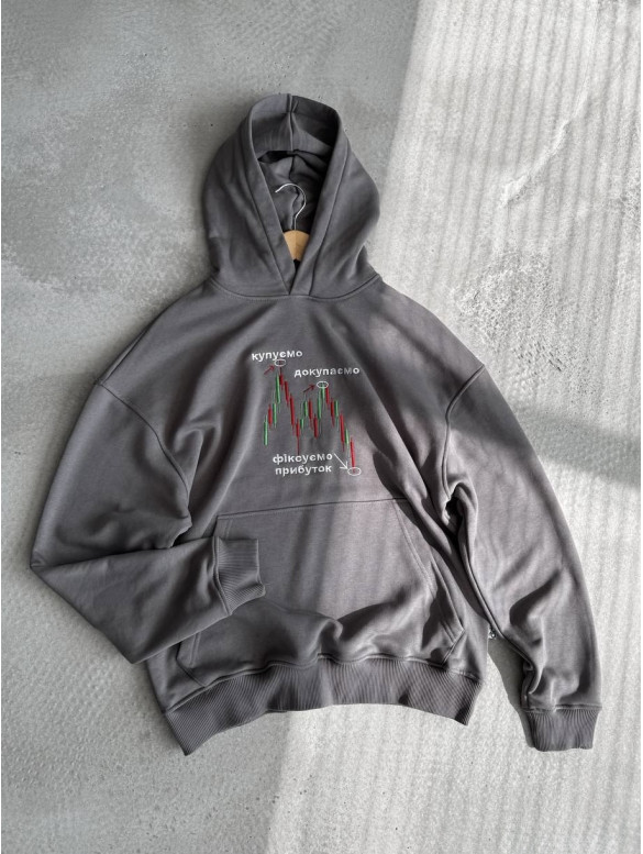 Oversize худі з принтом