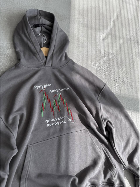 Oversize худі з принтом