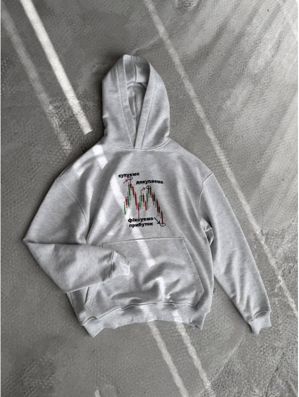 Oversize худі з принтом