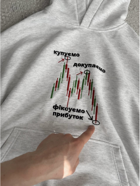 Oversize худі з принтом