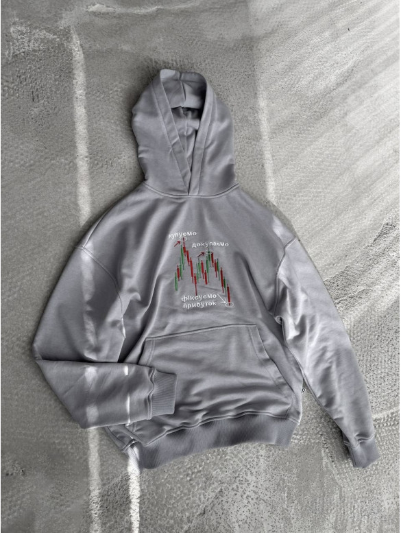Oversize худі з принтом