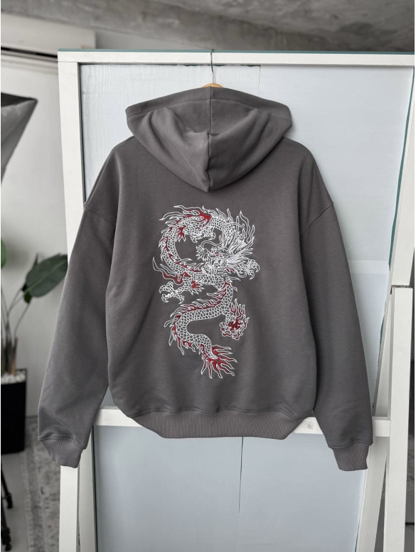 Oversize худі з принтом