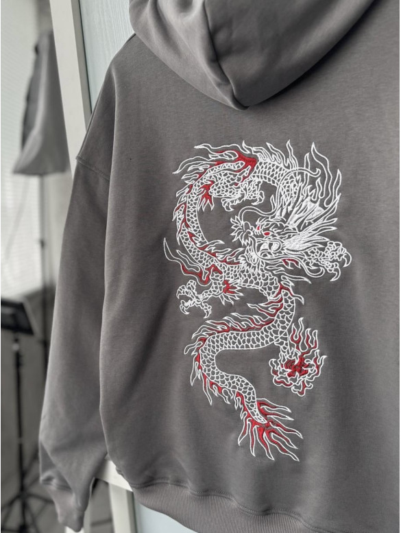 Oversize худі з принтом