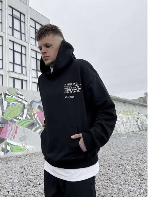 Oversize худі з надписом