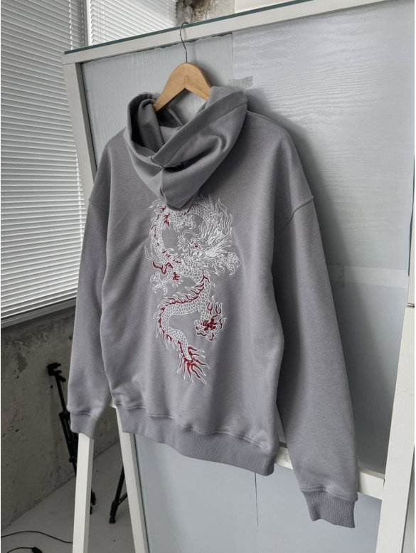 Oversize худі з принтом