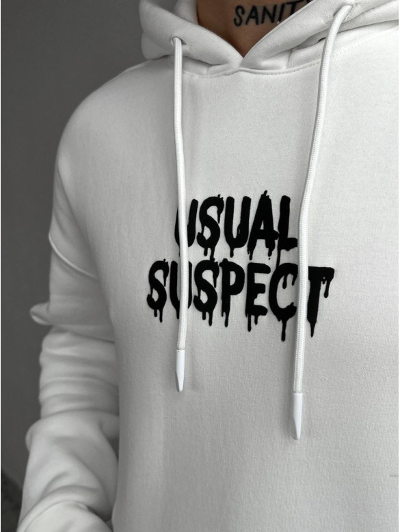 Oversize худі на флісі з принтом