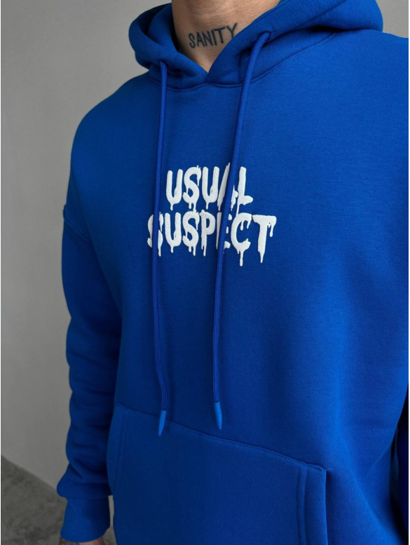 Oversize худі на флісі з принтом