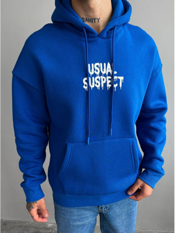 Oversize худі на флісі з принтом