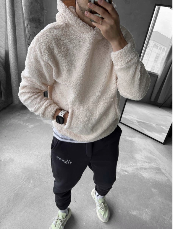 Плюшевий худі oversize