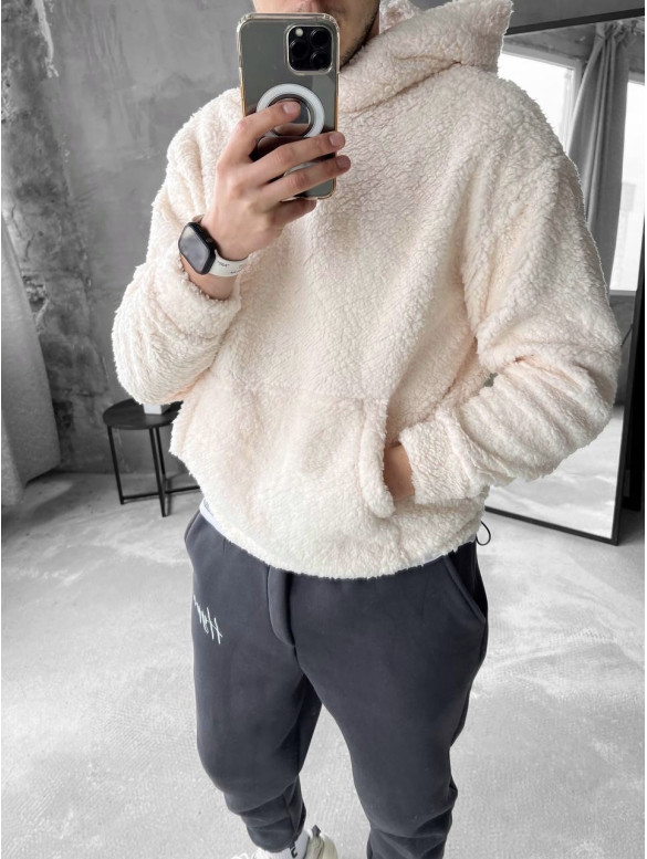 Плюшевий худі oversize