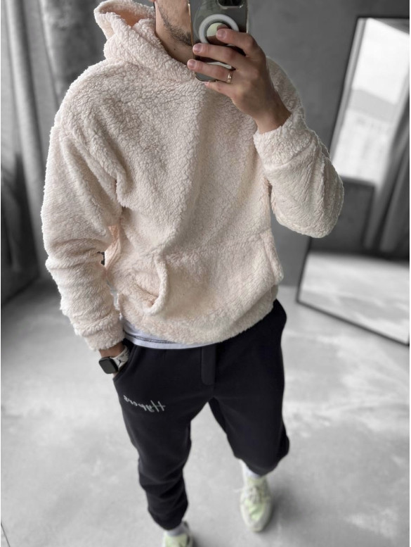 Плюшевий худі oversize