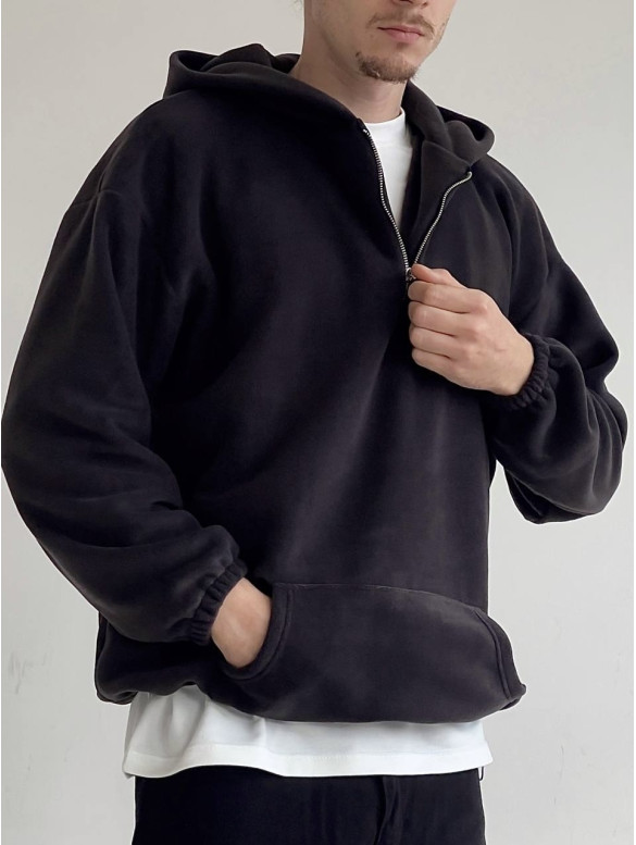 Флісовий худі oversize
