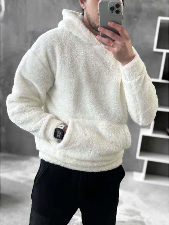 Плюшевий худі oversize
