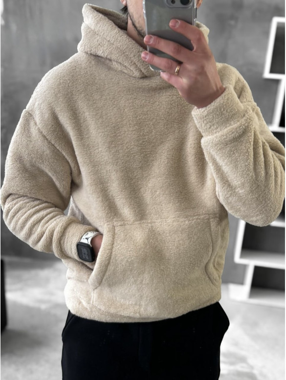 Плюшевий худі oversize