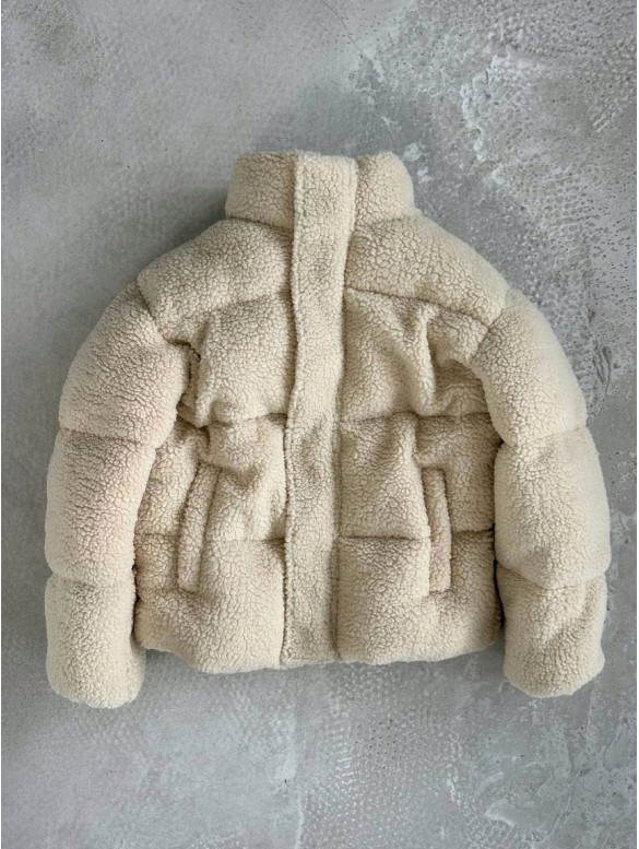 Зимова плюшева куртка oversize