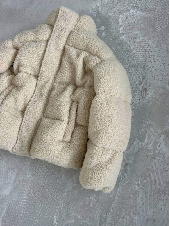 Зимова плюшева куртка oversize