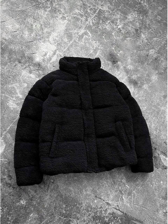 Зимова плюшева куртка oversize