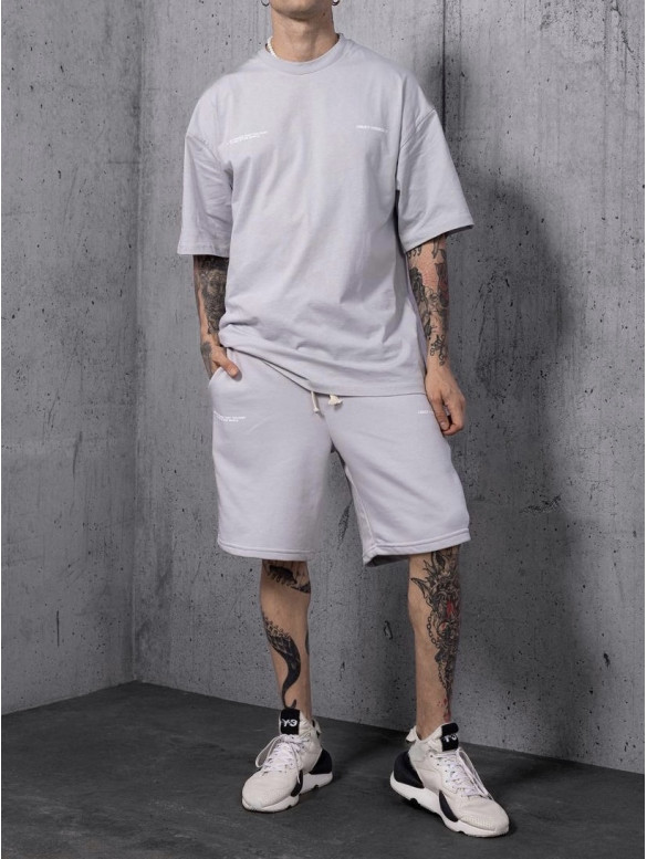 Літній oversize костюм з надписом