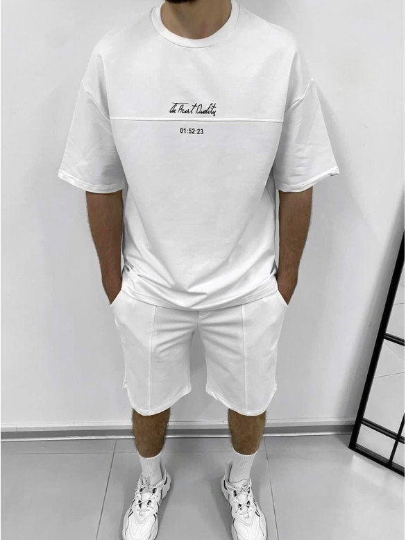 Літній oversize костюм з надписом