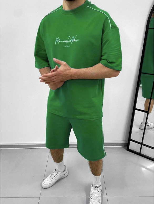 Літній oversize костюм з надписом
