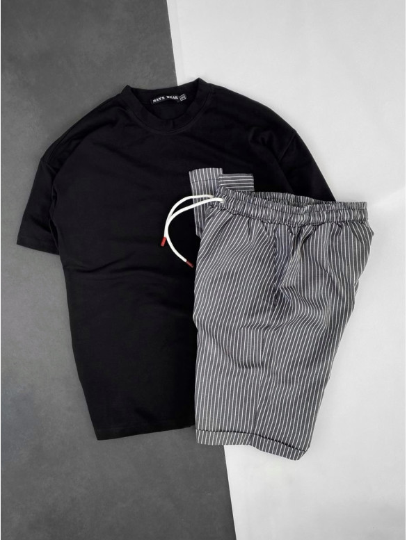 Літній oversize костюм зі смужками