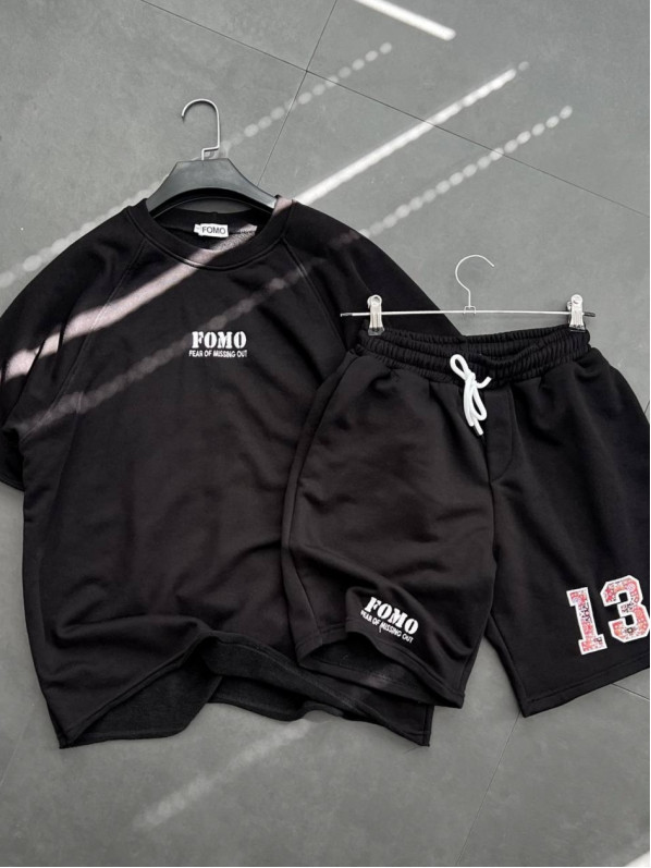Oversize костюм з принтом