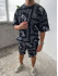 Літній oversize костюм з принтом