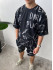 Літній oversize костюм з принтом