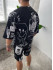 Літній oversize костюм з принтом