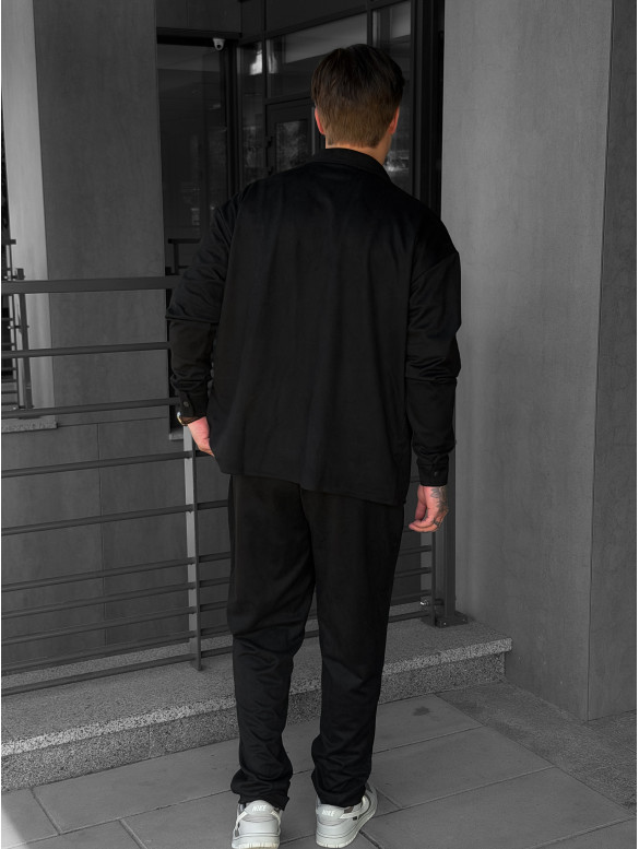 Замшевий oversize костюм