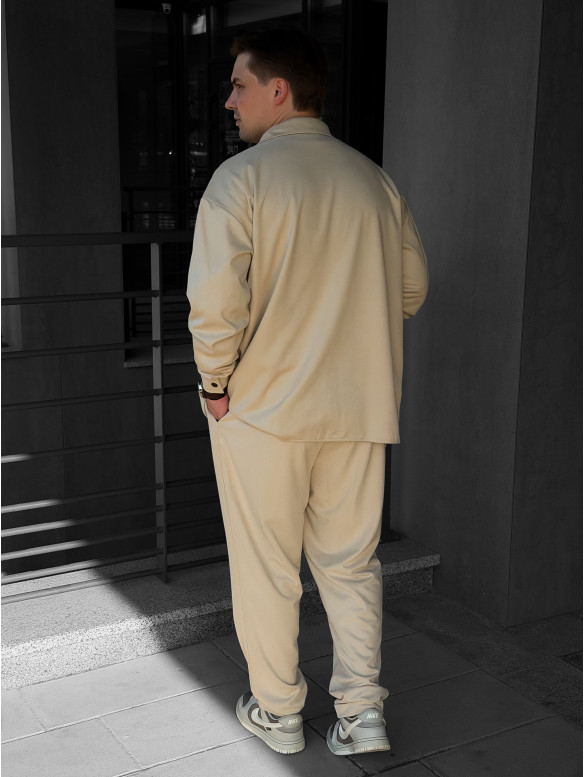 Замшевий oversize костюм