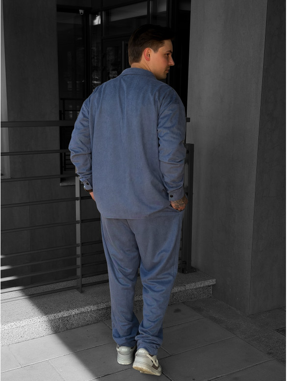 Замшевий oversize костюм