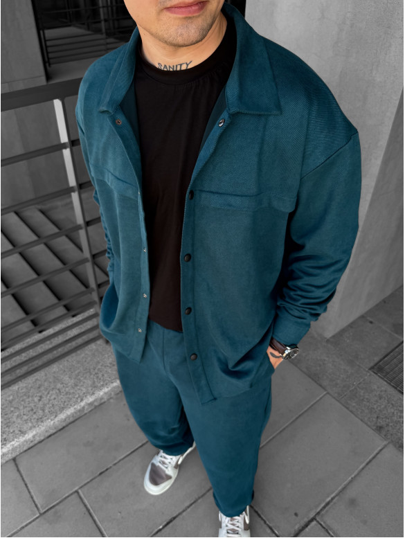 Замшевий oversize костюм