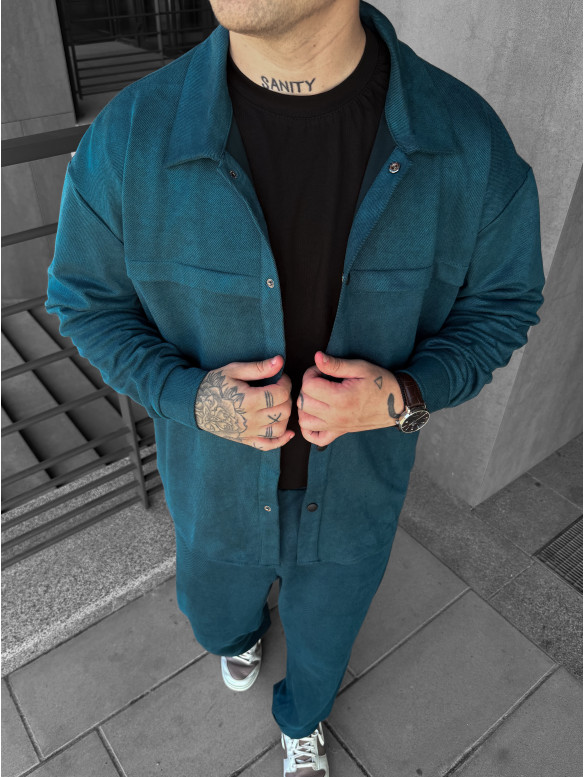 Замшевий oversize костюм