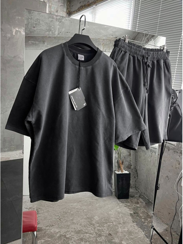 Oversize костюм з вивареної тканини