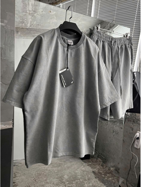 Oversize костюм з вивареної тканини