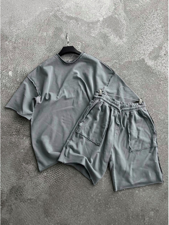Oversize костюм з акцентними швами
