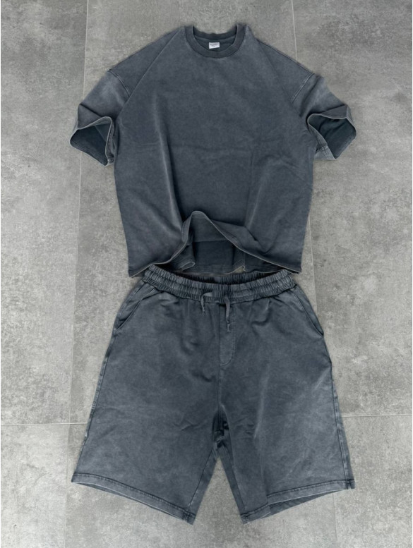 Oversize костюм з вивареної тканини