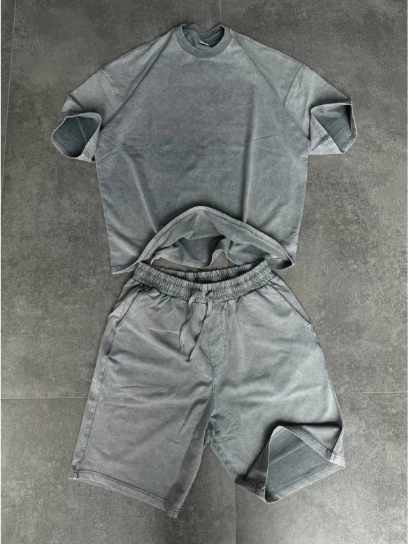Oversize костюм з вивареної тканини