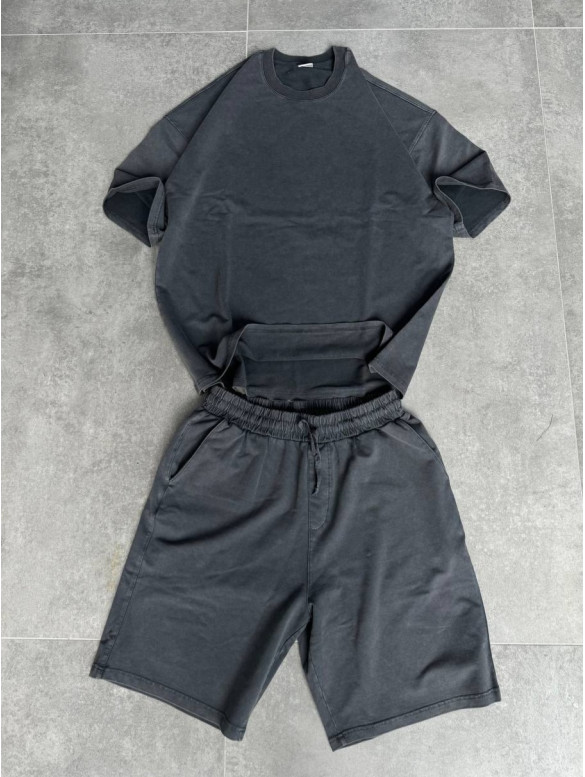 Oversize костюм з вивареної тканини