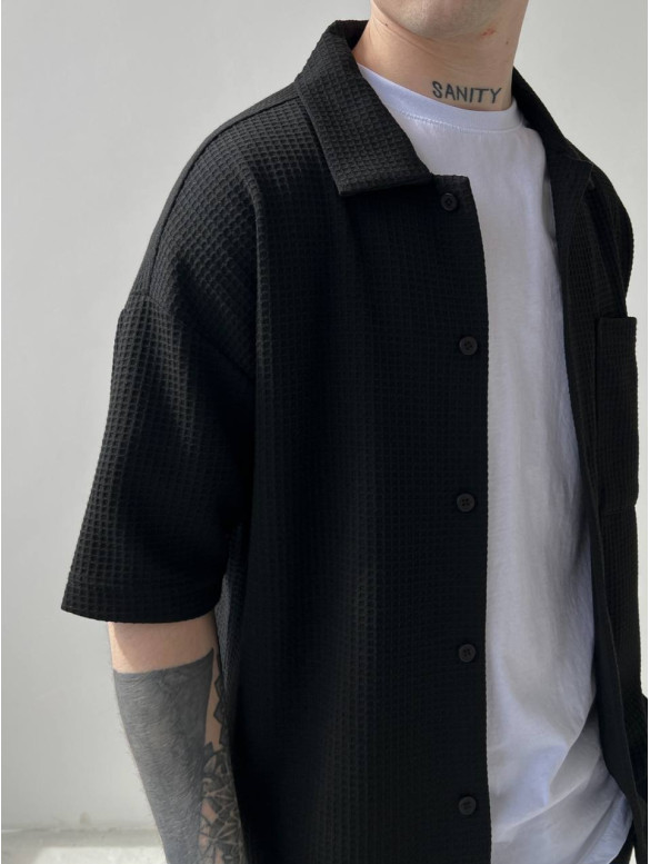 Oversize костюм з фактурної тканини