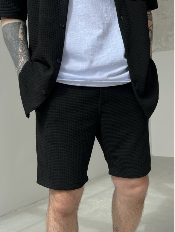 Oversize костюм з фактурної тканини