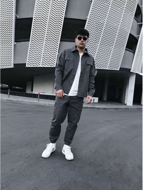 Oversize костюм з цупкого котону